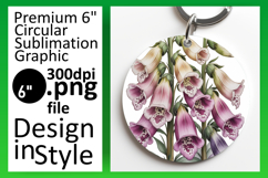 Cute Circle Design Car Coaster PNG , Flowers Product Image 1