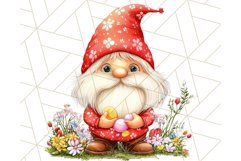 Easter Gnome PNG, Spring Bunny Clipart, Cute Digital Art Product Image 5