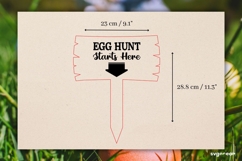 Easter Egg Hunt Sign Laser Cut | Glowforge | SVG Product Image 2