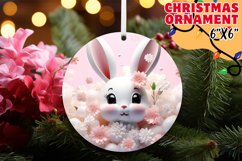 3D Sublimation: Winter Animal Ornament Spectacle Product Image 1
