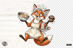 Whimsical Fox Mom PNG - Fox Clipart Product Image 1