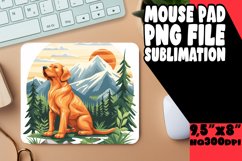 Dog in the Wild Mouse Pad Sublimation Product Image 1