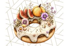 Fall Donut Clipart PNG, Autumn Donuts With Pumpkins Product Image 5