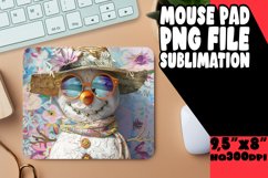 Summer Snowman Sublimation Mouse Pad - Christmas Bliss Product Image 1