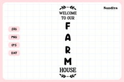 Porch Sign Saying SVG | Welcome To Our Farmhouse Product Image 3