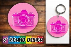 Neon Elysium: Circle Sublimation Gallery Design PNG Product Image 1