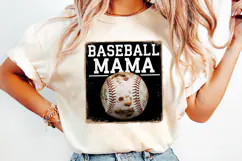 Baseball Mama Clipart | Baseball Png | Sublimation Product Image 4