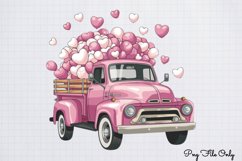 Retro Valentine Day Clipart PNG Product Image 1