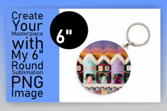 Artful Keychain Circle Design Template , Holiday Product Image 1
