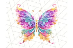 Colorful Butterfly Clipart PNG Clipart, Rainbow Butterfly Product Image 5