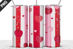 Lovely Hearts Tumbler Design | Valentine&#039;s Day Tumbler Wrap Product Image 5