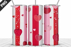 Lovely Hearts Tumbler Design | Valentine's Day Tumbler Wrap Product Image 5