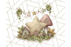 Acorn Village Clipart PNG, Fall Animal Png Product Image 5