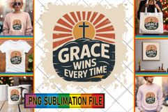 Cheerful TSHIRT Art PNG, Religious Product Image 1