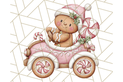 Gingerbread People Clipart, Cute Cookie PNG Illustrations Product Image 5