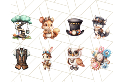 Mechanical Woodland Creatures PNG Steampunk Animal Art Product Image 3