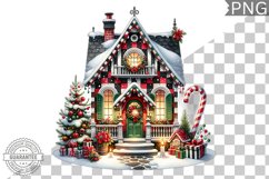 Christmas House Sublimation - Clipart PNG Design Product Image 1