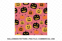 Halloween Pumpkin Pattern Png | Sublimation | Digital Paper Product Image 1