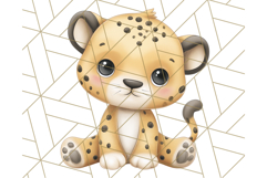 Cute Safari Animal Clipart PNG for Kids, African Wildlife Product Image 5