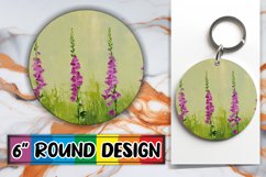 Floral Bloom Circle Design Spring Blossoms Product Image 1