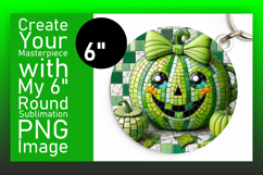 Unique Round Design Coaster PNG , Cute Pumpkin Product Image 1