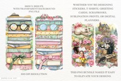 Spring Reading Brushstrokes Clipart Product Image 2