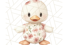 Pink Floral Stuffed Animal Clipart PNG, Cute Stuffed Animals Product Image 5