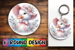 Enchanted Circle Keychain PNG, Goose Product Image 1