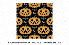 Halloween Pumpkin Pattern Png | Sublimation | Digital Paper Product Image 1