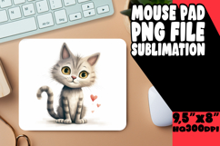 WHIMSICAL mouse mat Gift Magic, Cute Cat Product Image 1