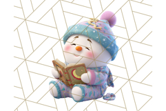 Adorable Snowman Character PNG Clipart Product Image 5