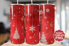 Christmas Red Tumbler | Christmas Tumbler Wrap Product Image 1