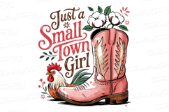 Just a small town girl Svg Design | Svg Files for Cricut Product Image 1