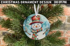 Christmas Ornament Sublimation PNG Design Product Image 1