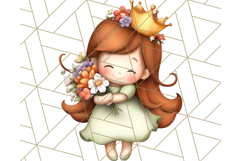 Princess Clipart PNG, Cute Royal Girl Clip Art Product Image 5