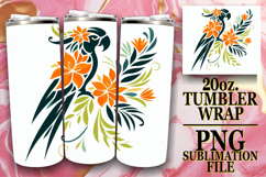 Happy beginnings 20oz tumbler wrap, Flower Animals Product Image 1