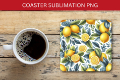 square coaster - lemon Product Image 1