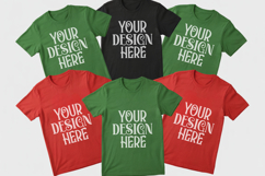Christmas Family Matching Group T-Shirt Mockups | Holiday Fl Product Image 1