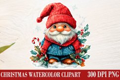 Christmas Gnome Clipart, Winter Clipart Product Image 1
