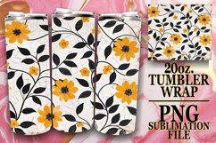 Exquisite Bloom Flower Pattern Tumbler Design Product Image 1