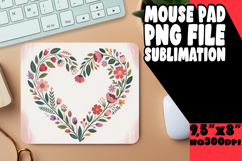 Luminous mouse PAD Artistic Style, Flowers Heart Product Image 1