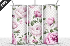 Flowers Tumbler Wrap | Sublimation Design | Tumble PNG Product Image 4