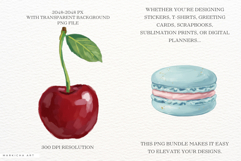 Watercolor Spring Food Clipart Product Image 2