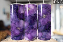 Purple Luxury Alcohol Ink Tumbler Wrap -High Quality 300 Dpi Product Image 1