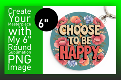 Artistic Keychain Circle Design Template , Religious Product Image 1