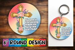 Bright Sublimation Car Coasters, Cross Product Image 1