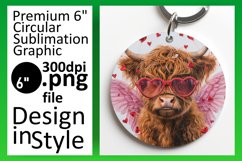 Amorous Cow Love Sublimation Art Product Image 1