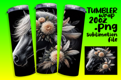 VIBRANT 20oz Tumbler Artwork , Horse Product Image 1