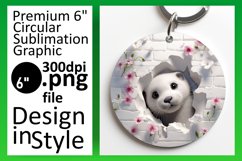 Peek-a-Boo Animal Sublimation Charm Product Image 1