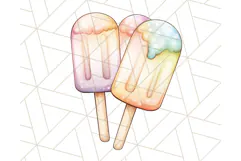 Pastel Summer Treats Clipart PNG, Cute Picnic Fair Food Art Product Image 5